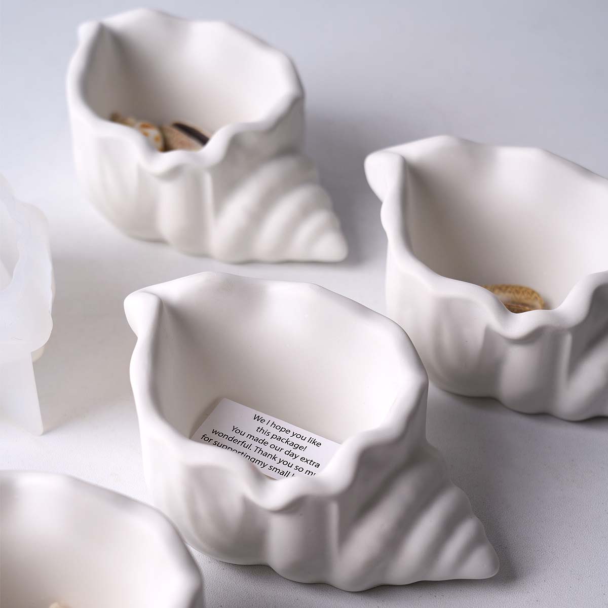 Kraft Box Candle - Muschel Kerze Glas Silikon Form DIY