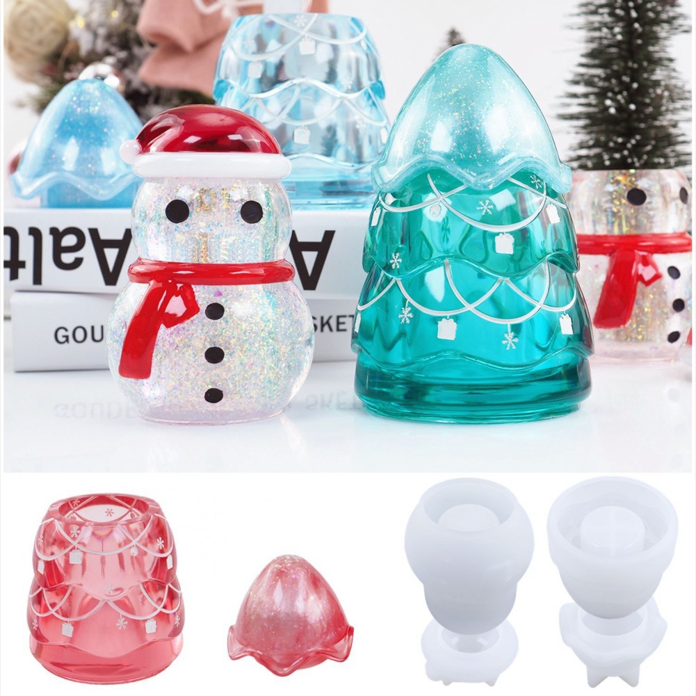 Kraft Box Candle - Weihnachten Lagerung Jar Epoxy Harz Form