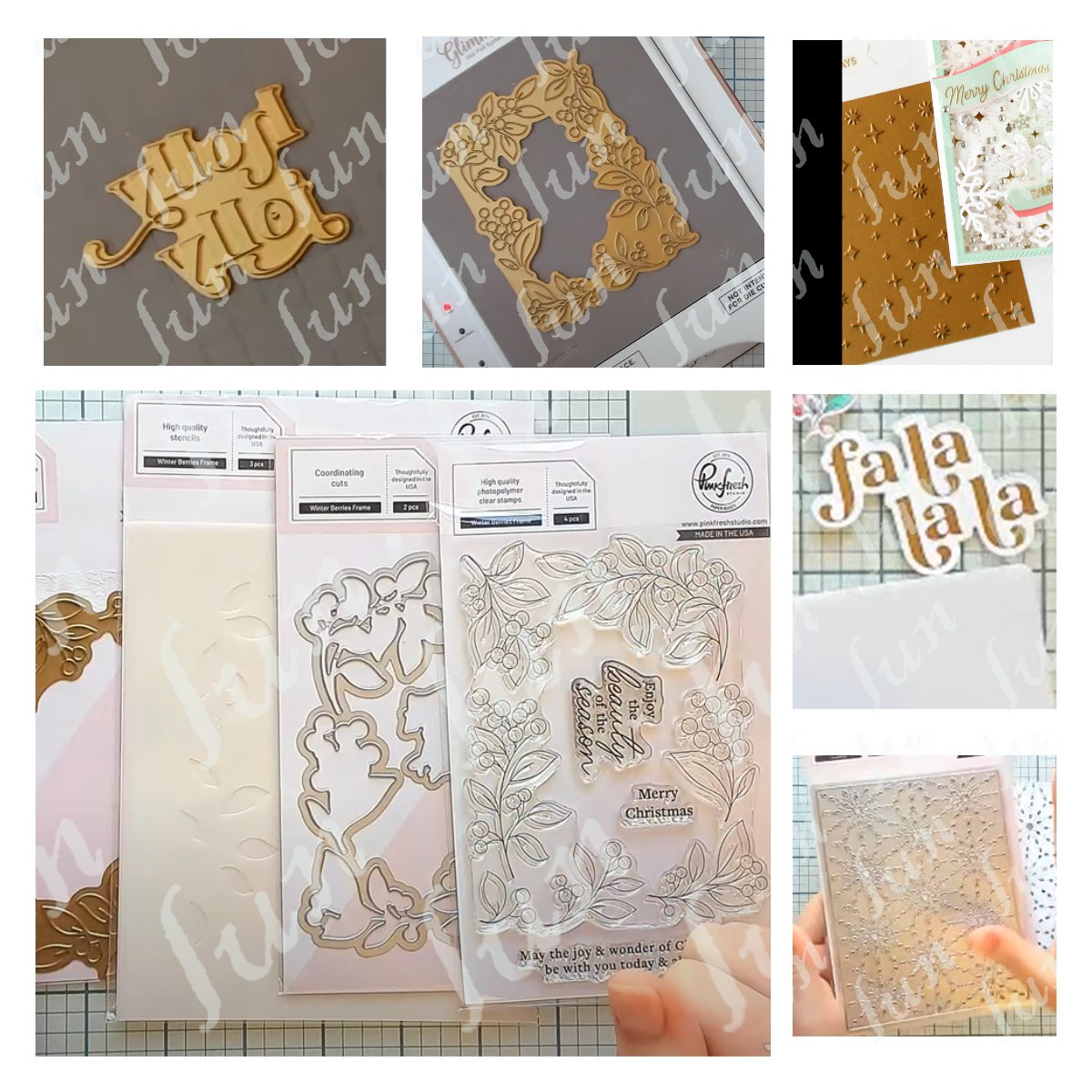 Kraft Box Candle - Weihnachten Holly Jolly geschnitten sterben Urlaub