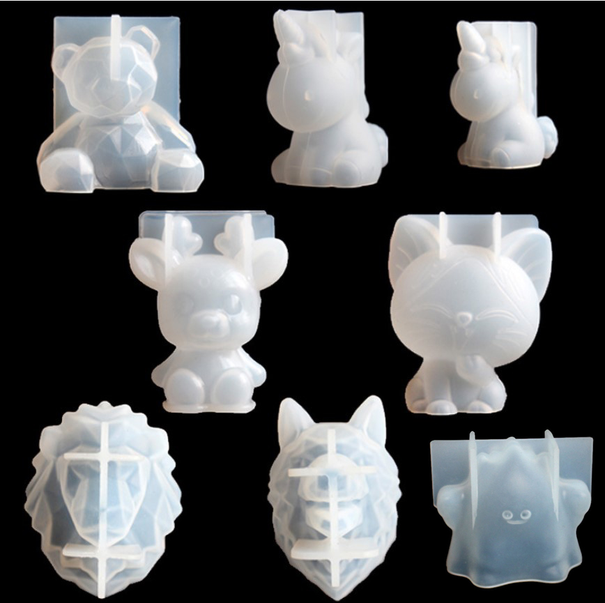 Candle Making Things - Transparente Einhorn Silikon Epoxidharz Formen Geometrie