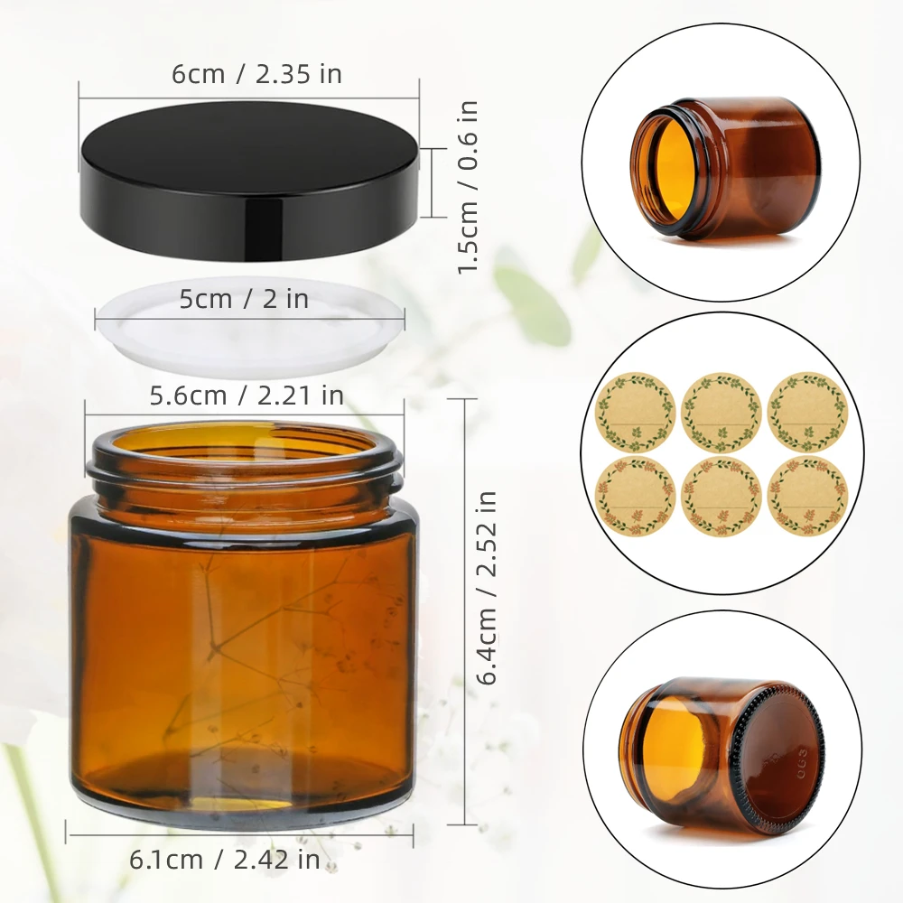 Glas-Kerzengläser, 4oz Bernste – Candle Making Jars With Lids Bewertung und Preis