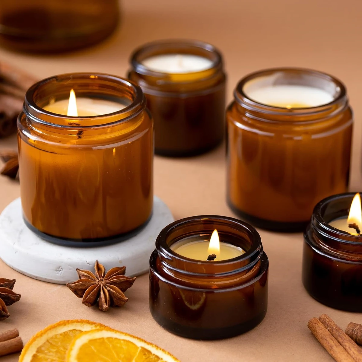 Glas-Kerzengläser, 4oz Bernste – Candle Making Jars With Lids Bewertung und Preis