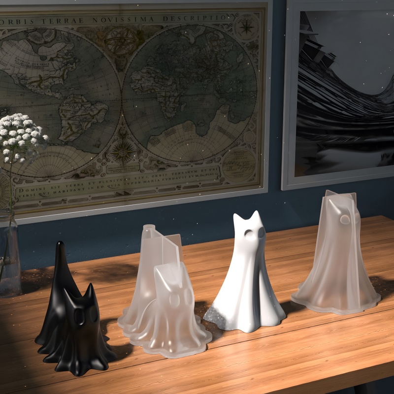 Geisterkatze Halloween Desktop – Candle Making Things Bewertung und Preis