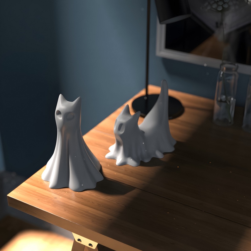 Geisterkatze Halloween Desktop – Candle Making Things Bewertung und Preis