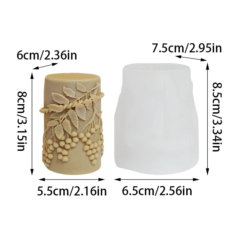 Rankengrüne Blatt-Beeren-Relie – Candle Making Vinings Bewertung und Preis