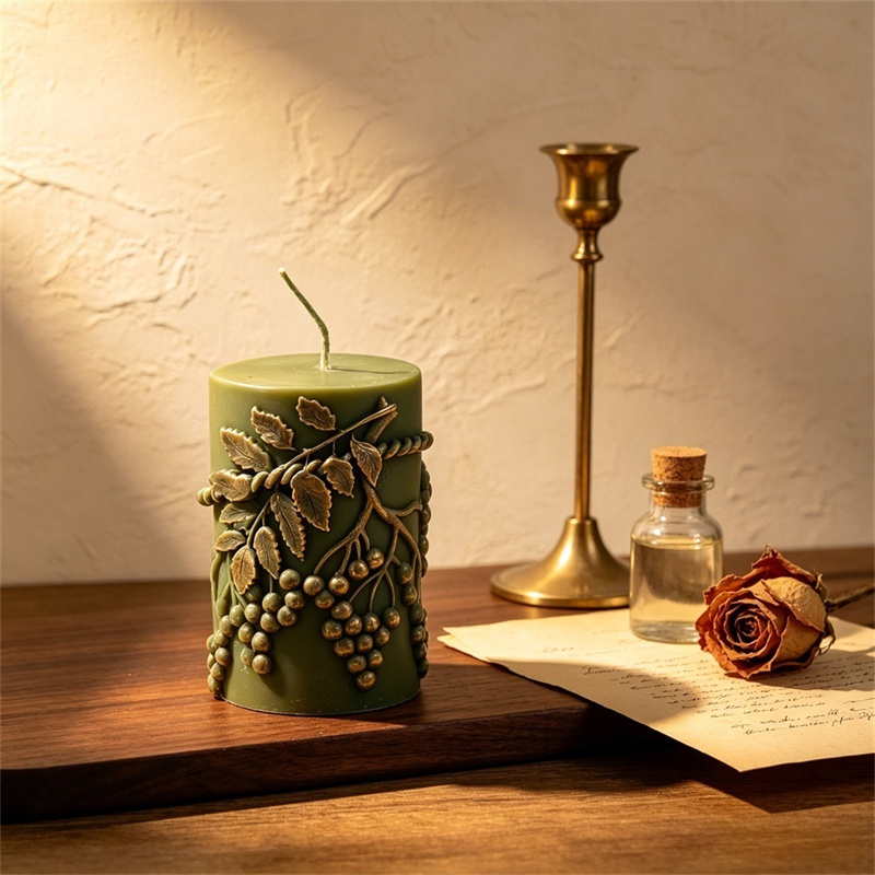 Rustikale Relief-Beeren-Blatt- – Candle Making Vinings Bewertung und Preis