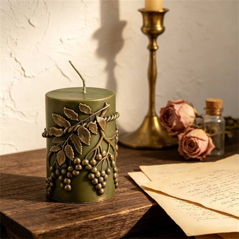 Rustikale Relief-Beeren-Blatt- – Candle Making Vinings Bewertung und Preis