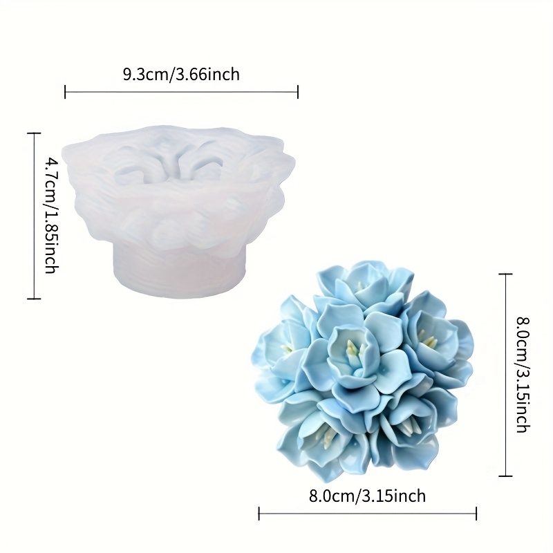 1 Silikonform für Hortensienke – Candle Making Things Bewertung und Preis