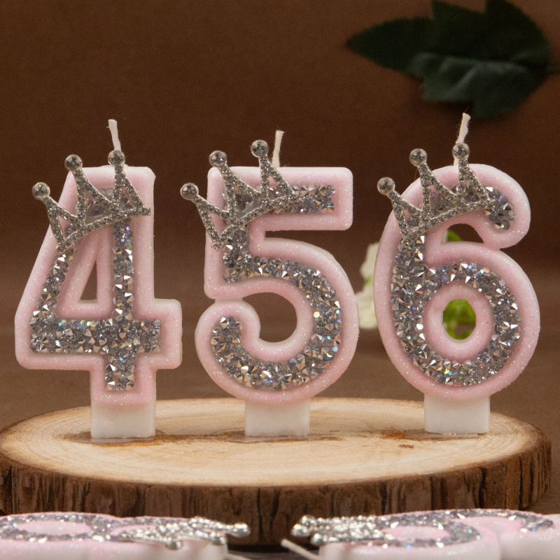Digitale Kerzen 0-9 Rosa Silbe – Candle Making Things Bewertung und Preis