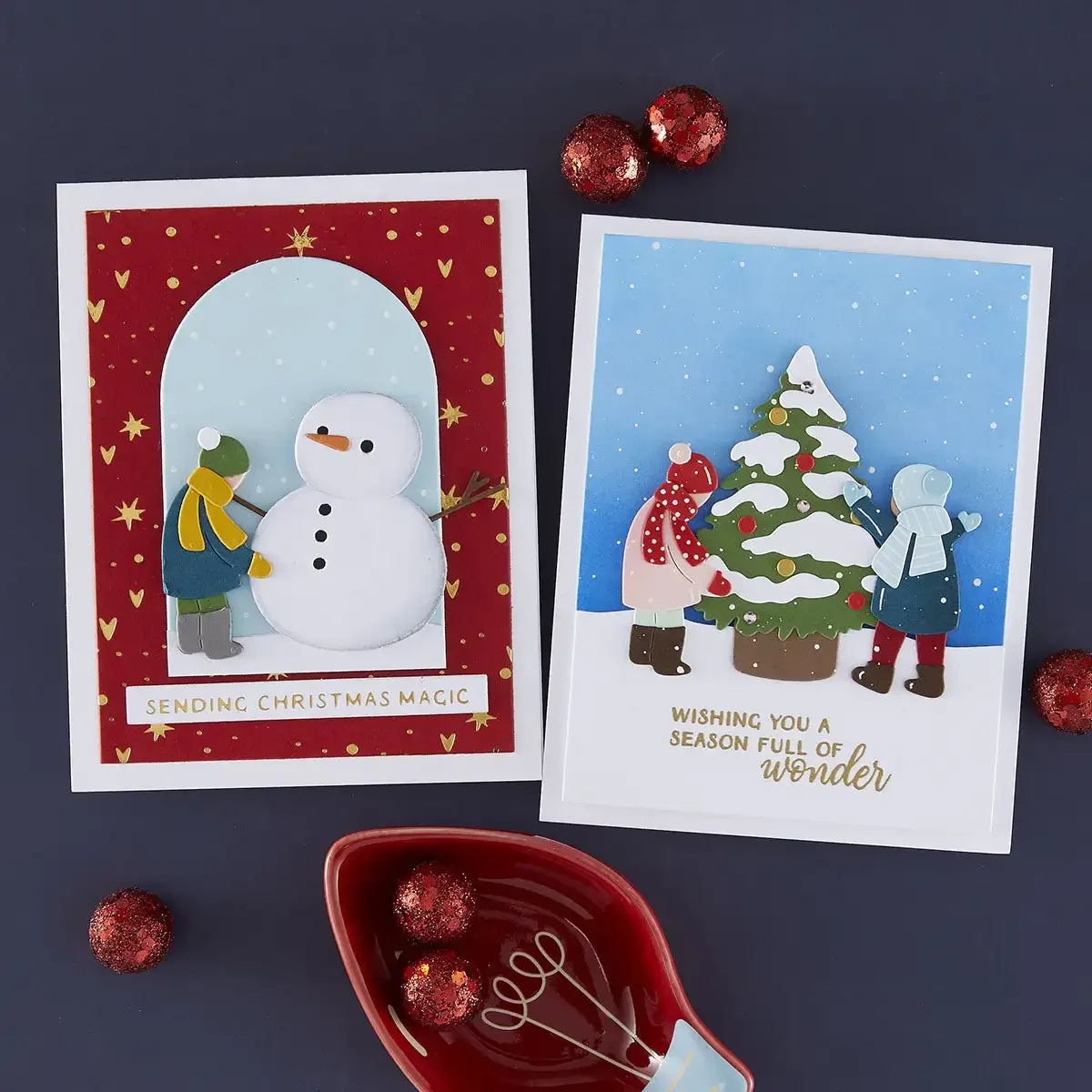 Weihnachten, Schnee, Tag, Freu – Kraft Box Candle Bewertung und Preis