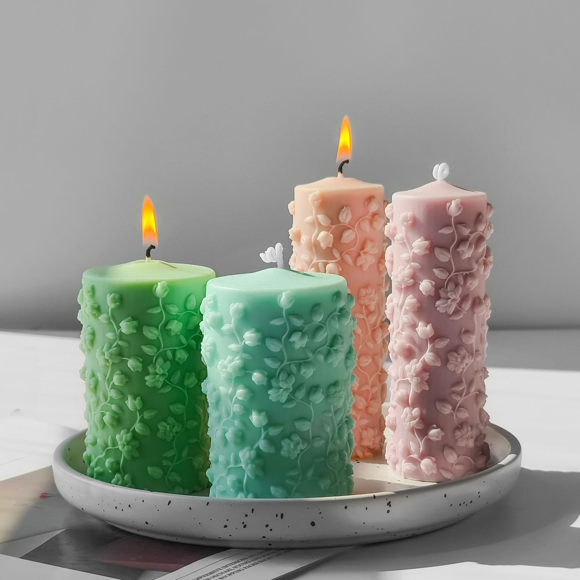 3D Zylinder Geprägte Reben For – Candle Making Vinings Bewertung und Preis