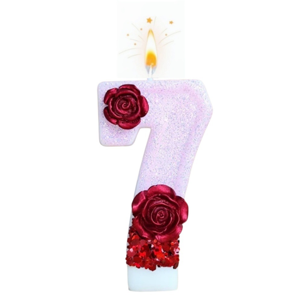 Nummerierte Rosa Glitzer Rote  – Candle Making Things Bewertung und Preis