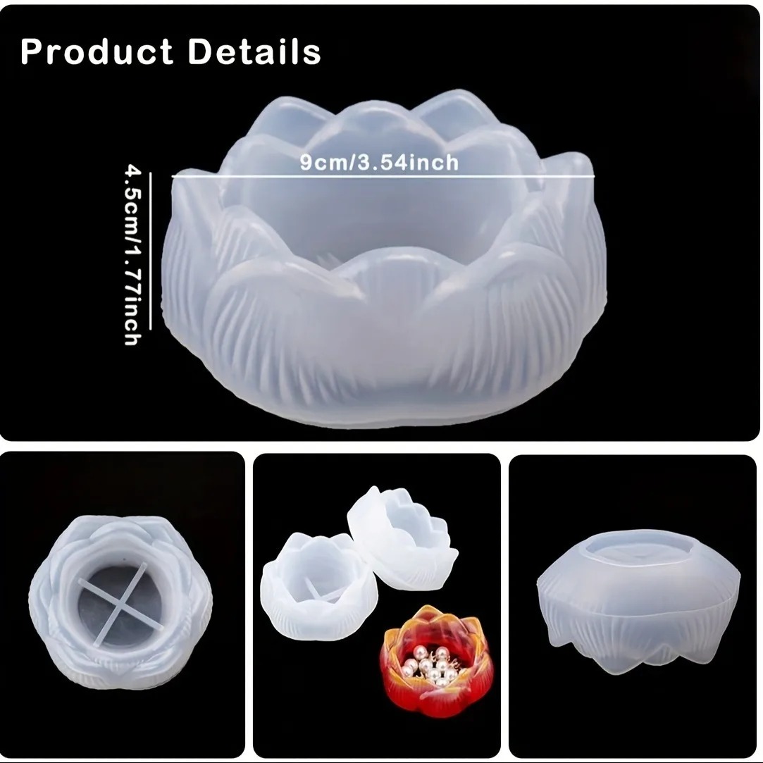 1pc DIY Lotus Blume Silikon Ha – Kraft Box Candle Bewertung und Preis