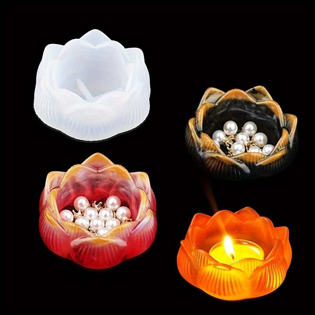 1pc DIY Lotus Blume Silikon Ha – Kraft Box Candle Bewertung und Preis