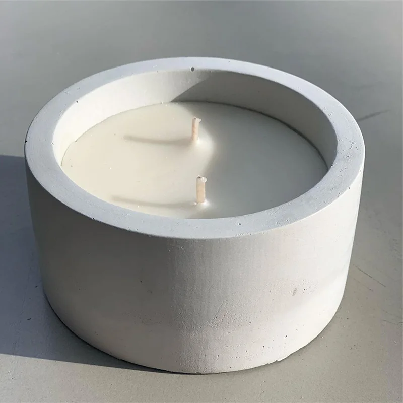 3 Größen runde Zementbetonform – Kraft Box Candle Bewertung und Preis