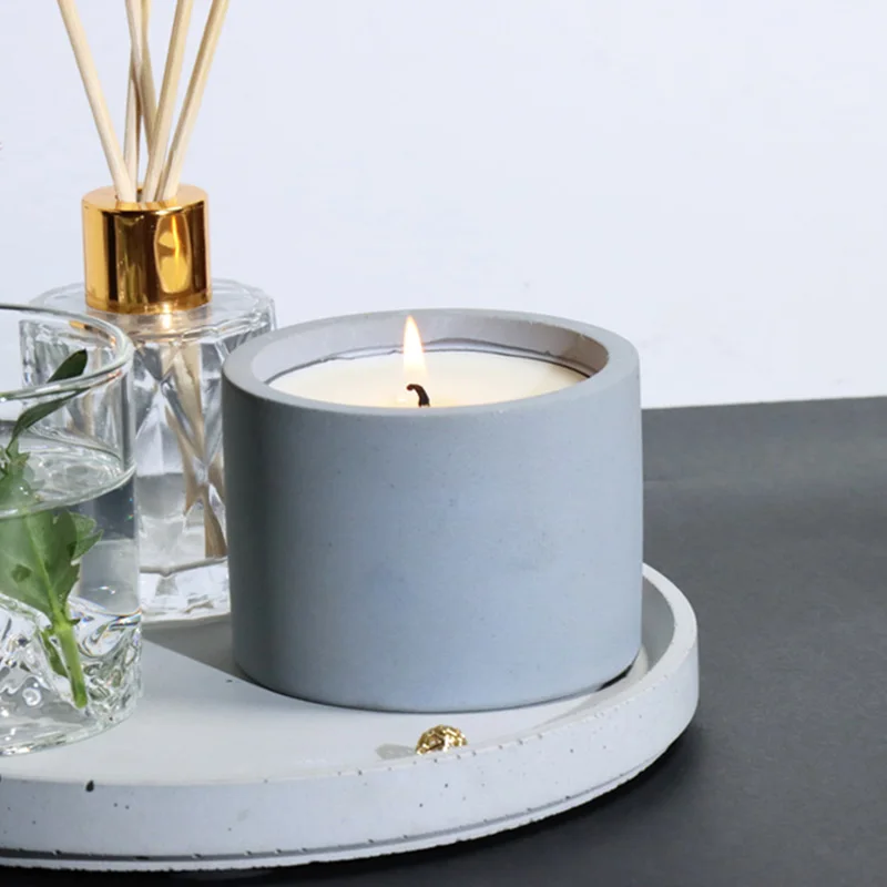 3 Größen runde Zementbetonform – Kraft Box Candle Bewertung und Preis