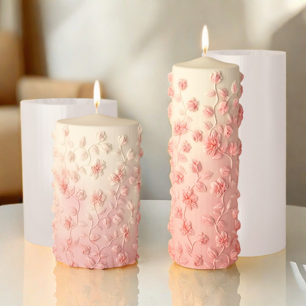 Floral Vine Relief Taper Kerze – Candle Making Vinings Bewertung und Preis