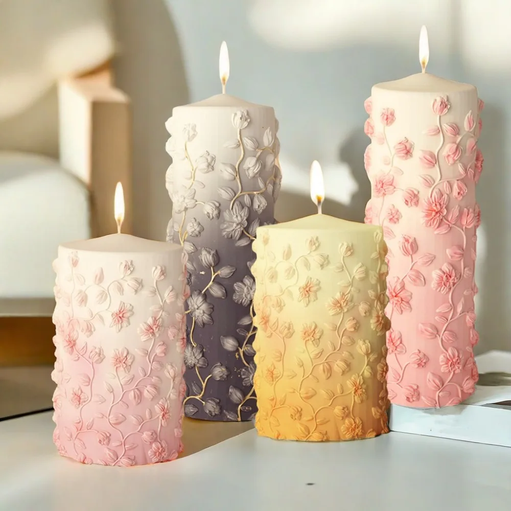 Floral Vine Relief Taper Kerze – Candle Making Vinings Bewertung und Preis