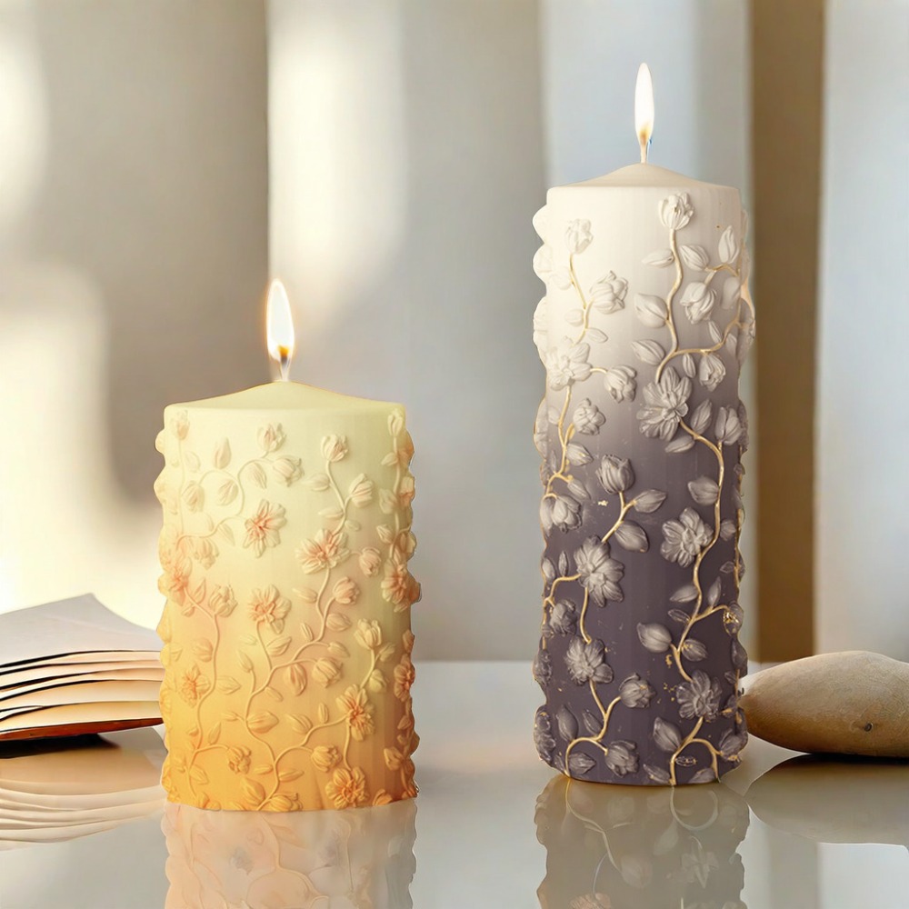Floral Vine Relief Taper Kerze – Candle Making Vinings Bewertung und Preis